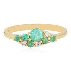 Anello in argento con Smeraldo Colombiano