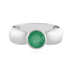 Anello in argento con Smeraldo Colombiano
