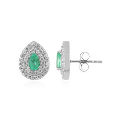 Orecchini in argento con Smeraldo Russo
