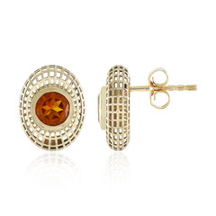 Orecchini in oro con Citrino Madeira (Ornaments by de Melo)