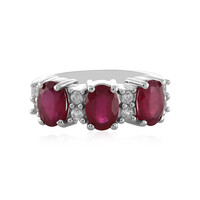 Anello in argento con Rubino del Madagascar