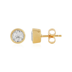 Orecchini in argento con Topazio Bianco