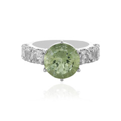 Anello in argento con Ametista Verde
