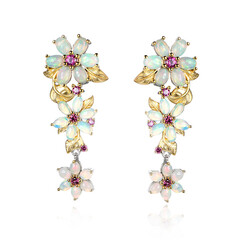 Orecchini in argento con Opale di Welo (Dallas Prince Designs)