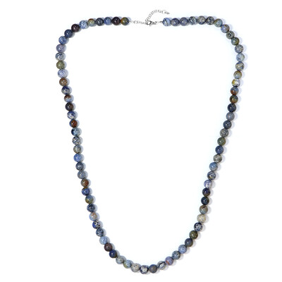 Collana in argento con Dumortierite