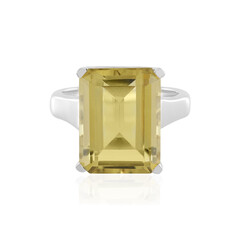 Anello in argento con Quarzo Limone
