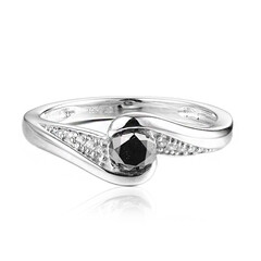 Anello in argento con Diamante Nero