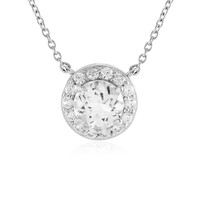 Collana in argento con Topazio Bianco