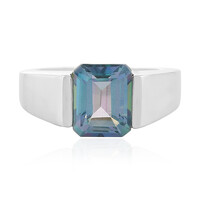 Anello in argento con Quarzo Oceano