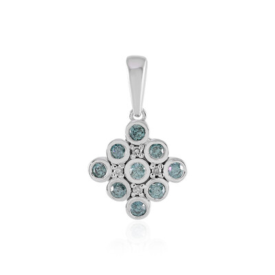 Ciondolo in oro con Diamante Blu I1