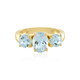 Anello in argento con Topazio Blu Cielo