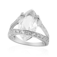 Anello in argento con Quarzo Bianco