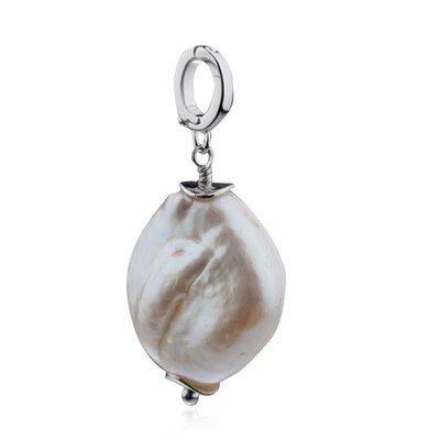 Ciondolo in argento con Perla d'Acqua Dolce Bianca
