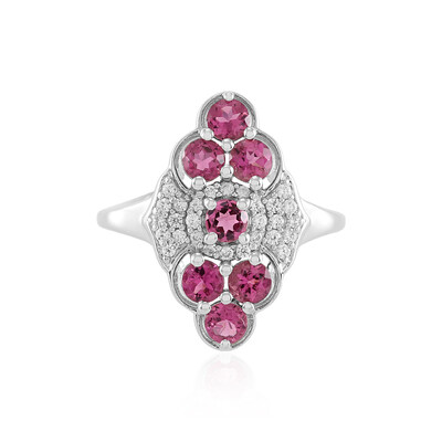 Anello in argento con Rubellite