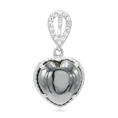 Ciondolo in argento con Ematite Nera