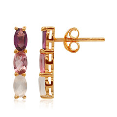 Orecchini in argento con Rodolite