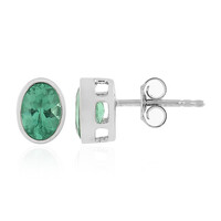 Orecchini in argento con Apatite Verde Neon