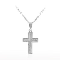 Collana in argento con Diamante I3 (I)