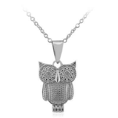 Collana in argento con Diamante I3 (I)