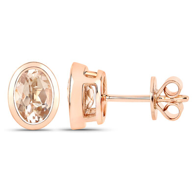 Orecchini in oro con Morganite