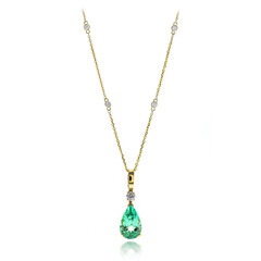 Collana in oro con Smeraldo Colombiano (CIRARI)