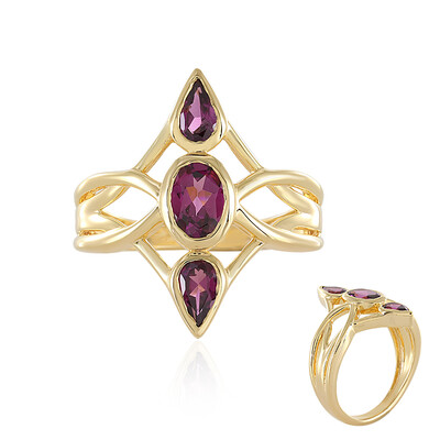 Anello in argento con Rodolite
