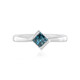 Anello in argento con Diamante Blu I3