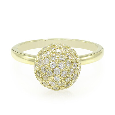 Anello placcato in oro con Zircone