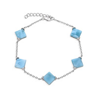 Bracciale in argento con Larimar