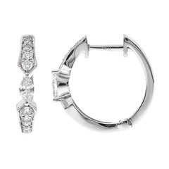 Orecchini in oro con Diamante SI1 (H)