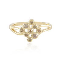 Anello in oro con Diamante Champagne SI1