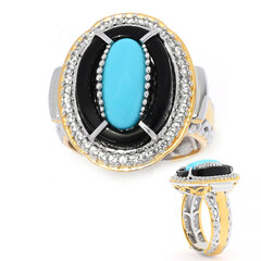 Anello in argento con Onice Nero (Gems en Vogue)