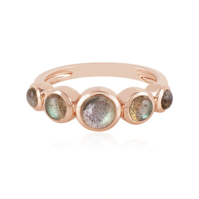 Anello in argento con Labradorite Verde Maniry (KM by Juwelo)