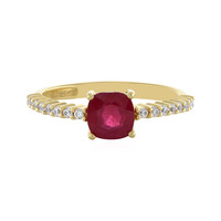 Anello in argento con Rubino del Madagascar