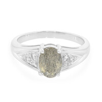 Anello in argento con Labradorite