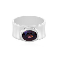 Anello in argento con Zircone Mogano