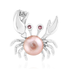 Ciondolo in argento con Perla Ming Porpora (TPC)