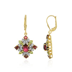 Orecchini in argento con Rodolite