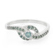 Anello placcato in platino con Diamante Fancy