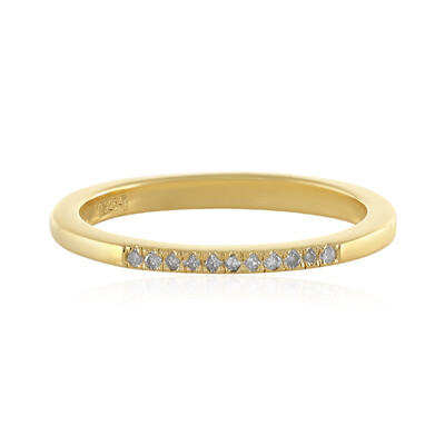 Anello in argento con Diamante I4 (J)