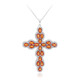 Collana in argento con Quarzo Mistico Arancione