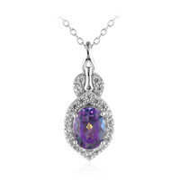 Collana in argento con Topazio Mistico