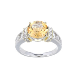 Anello in argento con Citrino (Adela Silber)