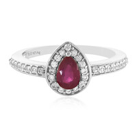 Anello in argento con Rubino del Madagascar