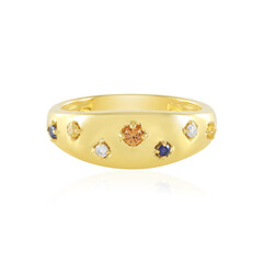 Anello in argento con Zaffiro Arancione