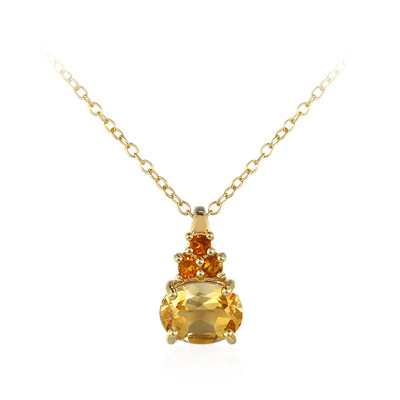 Collana in argento con Citrino