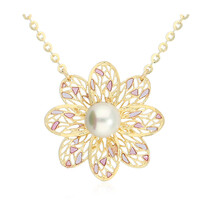 Collana in oro con Perla di Acqua Dolce