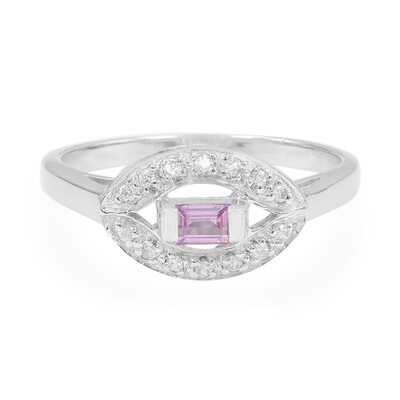 Anello in argento con Zaffiro Rosa