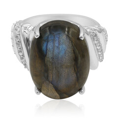 Anello in argento con Labradorite
