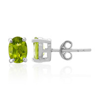 Orecchini in argento con Peridoto della Birmania
